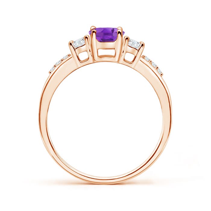 AA - Amethyst / 0.96 CT / 14 KT Rose Gold