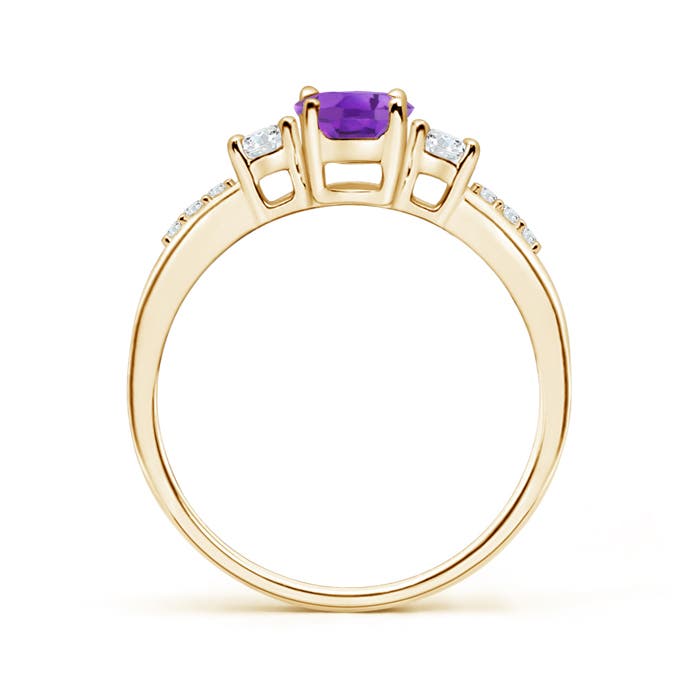 AA - Amethyst / 0.96 CT / 14 KT Yellow Gold