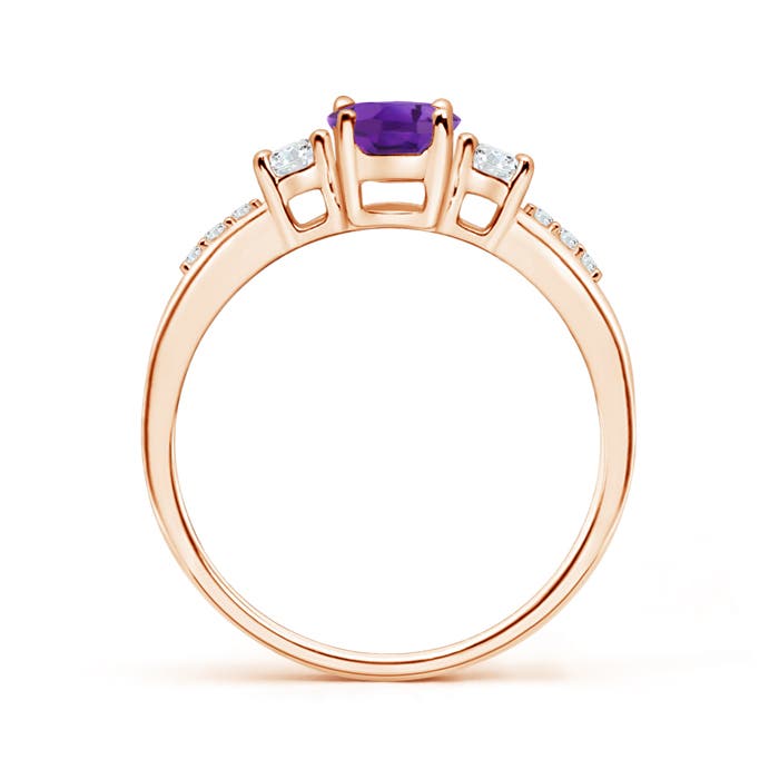 AAA - Amethyst / 0.96 CT / 14 KT Rose Gold