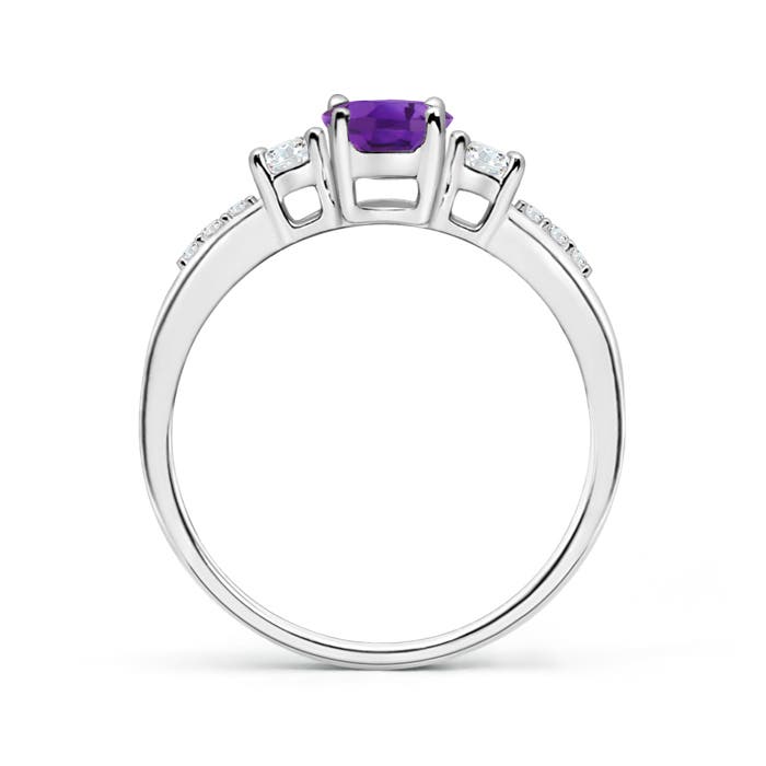 AAA - Amethyst / 0.96 CT / 14 KT White Gold