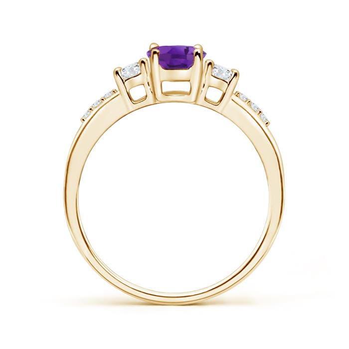 AAA - Amethyst / 0.96 CT / 14 KT Yellow Gold