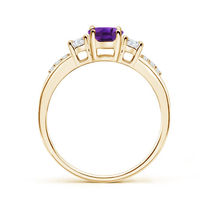 AAAA - Amethyst / 0.96 CT / 14 KT Yellow Gold