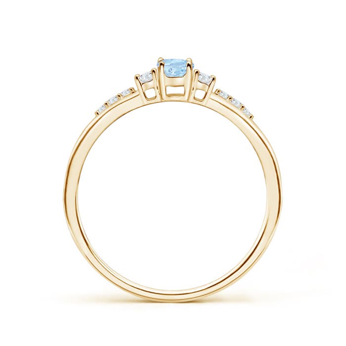 AA - Aquamarine / 0.3 CT / 14 KT Yellow Gold