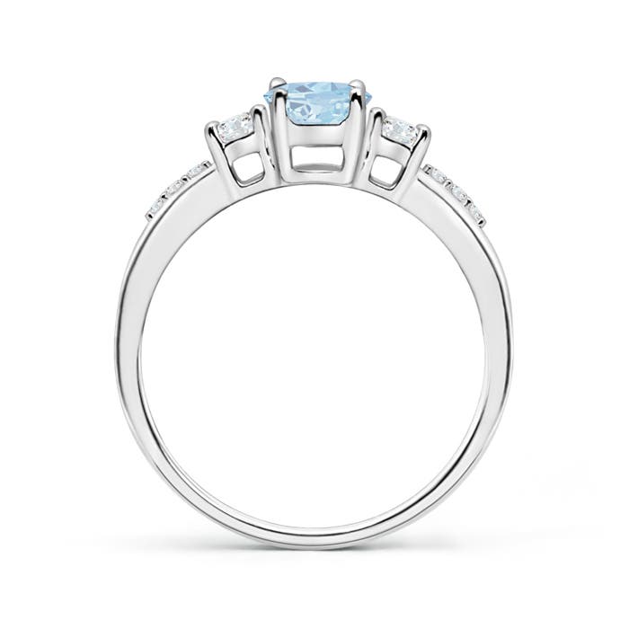 A - Aquamarine / 0.86 CT / 14 KT White Gold