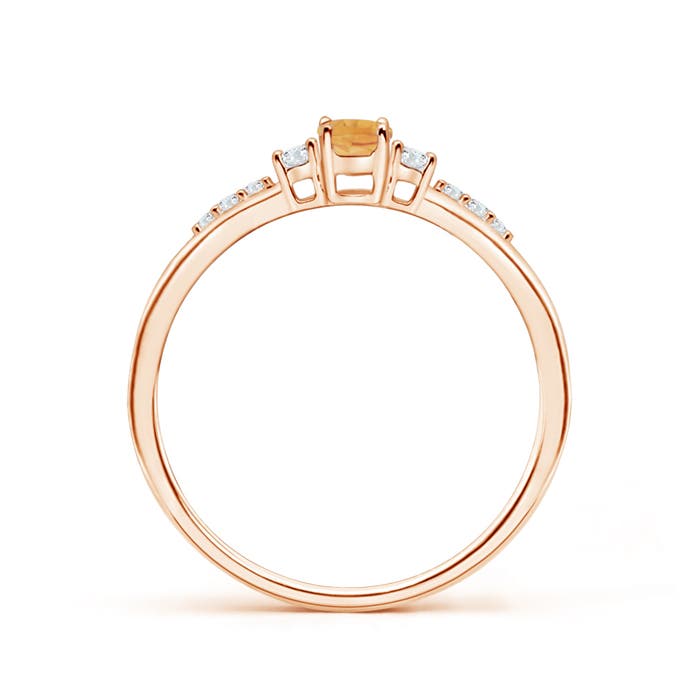 A - Citrine / 0.31 CT / 14 KT Rose Gold