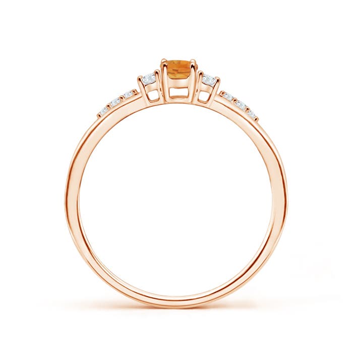 AA - Citrine / 0.31 CT / 14 KT Rose Gold