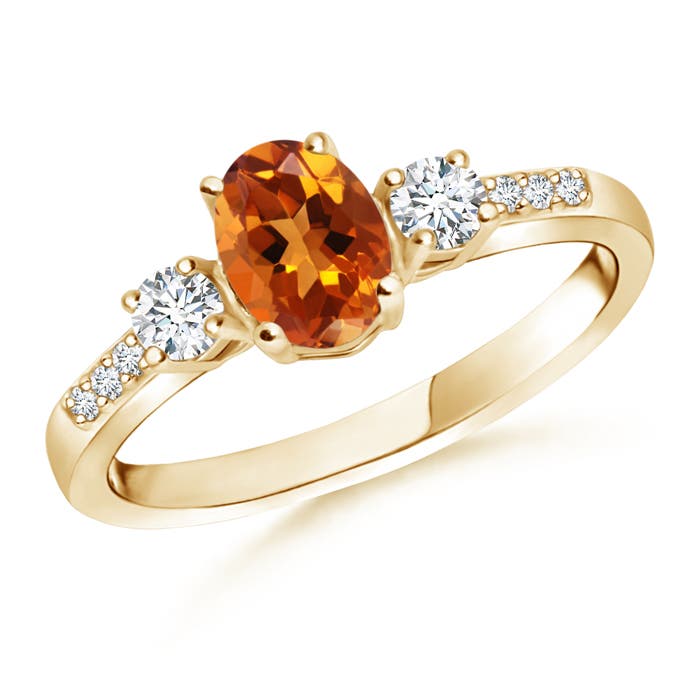 AAAA - Citrine / 1.01 CT / 14 KT Yellow Gold