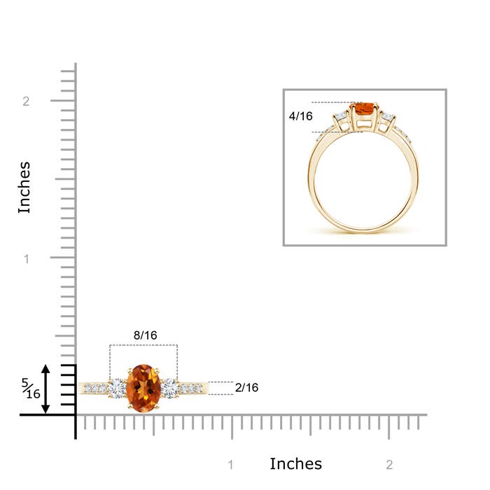 AAAA - Citrine / 1.01 CT / 14 KT Yellow Gold