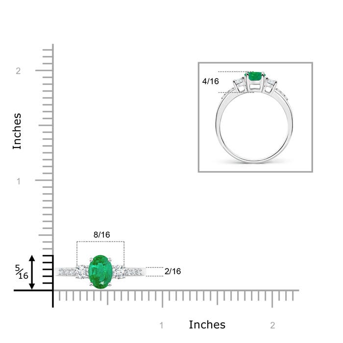 AA - Emerald / 0.92 CT / 14 KT White Gold