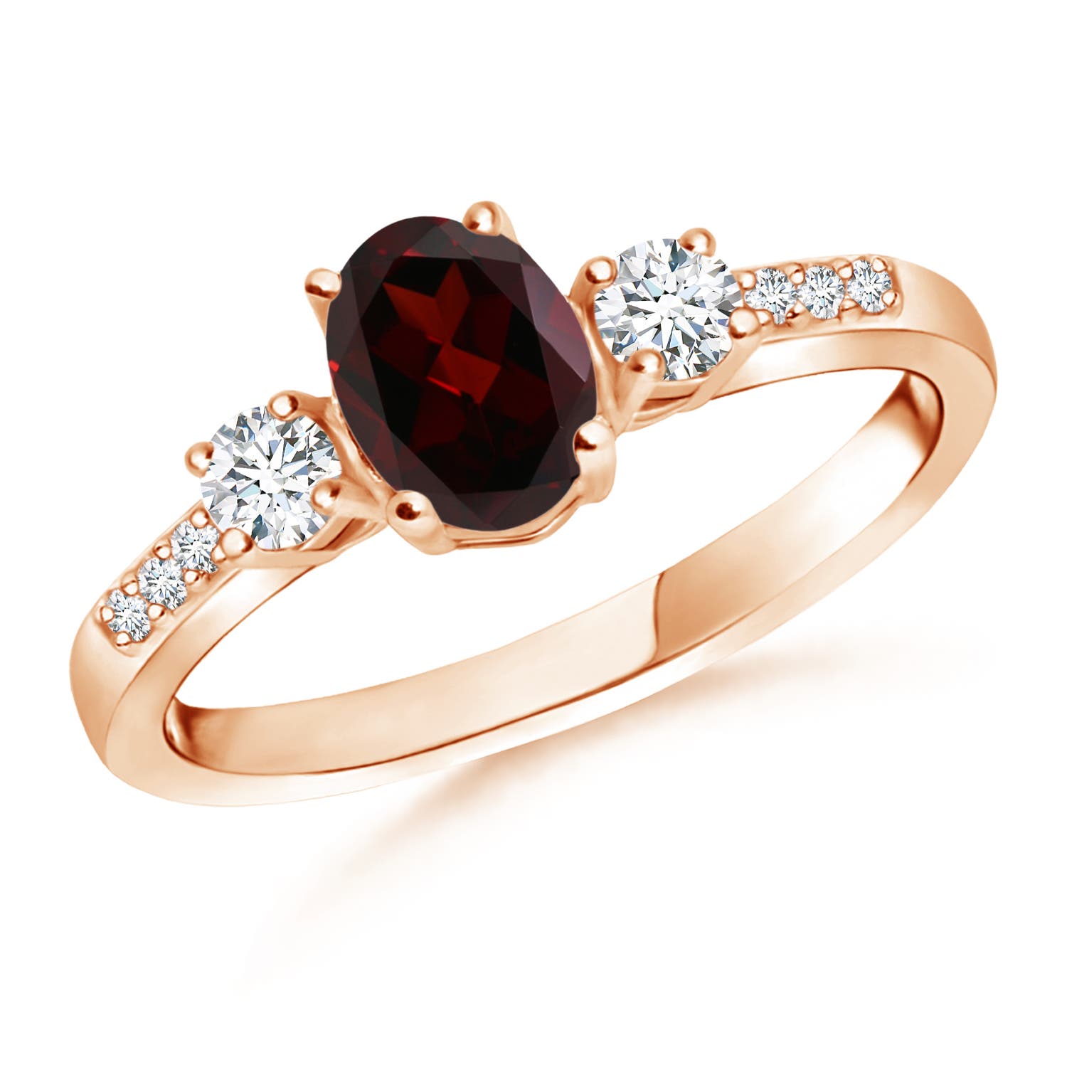 A - Garnet / 1.16 CT / 14 KT Rose Gold