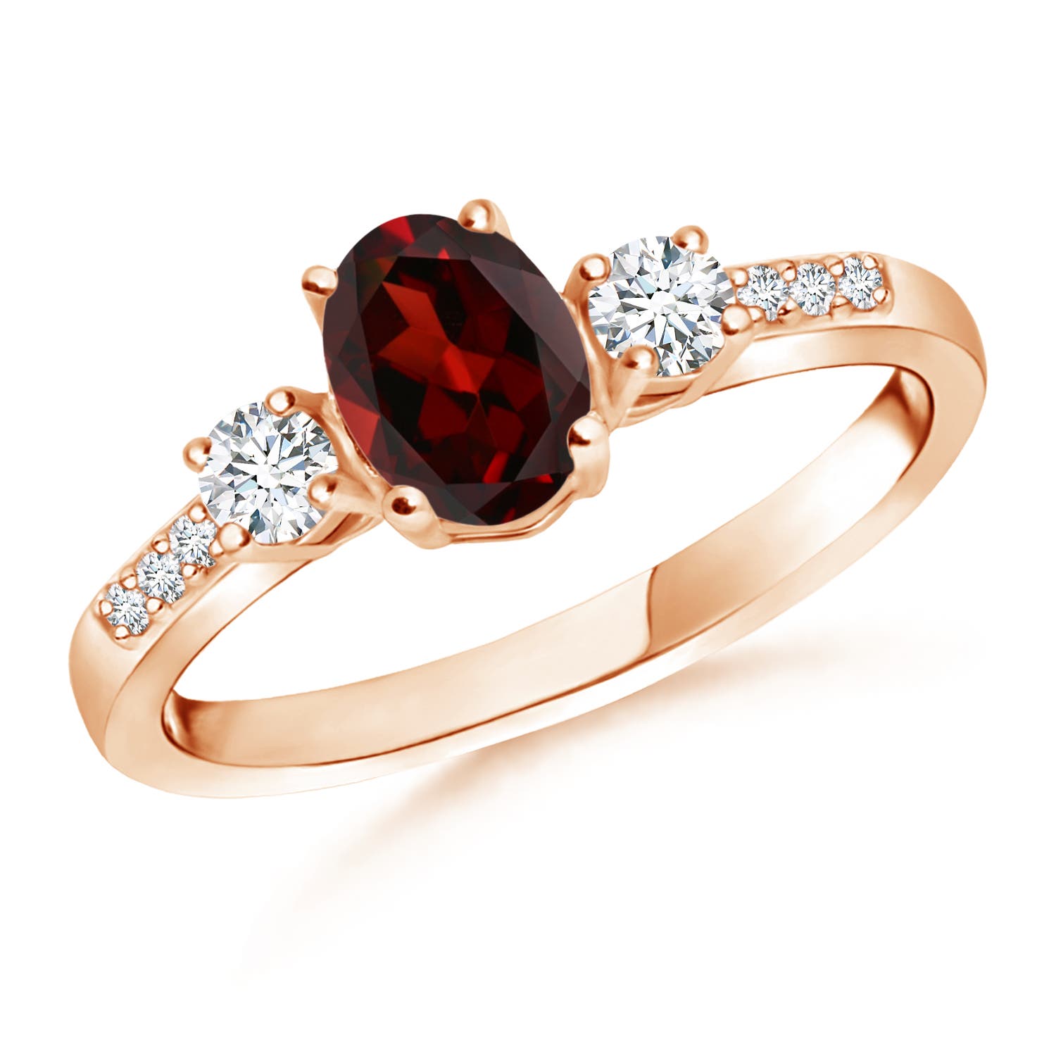 AAA - Garnet / 1.16 CT / 14 KT Rose Gold