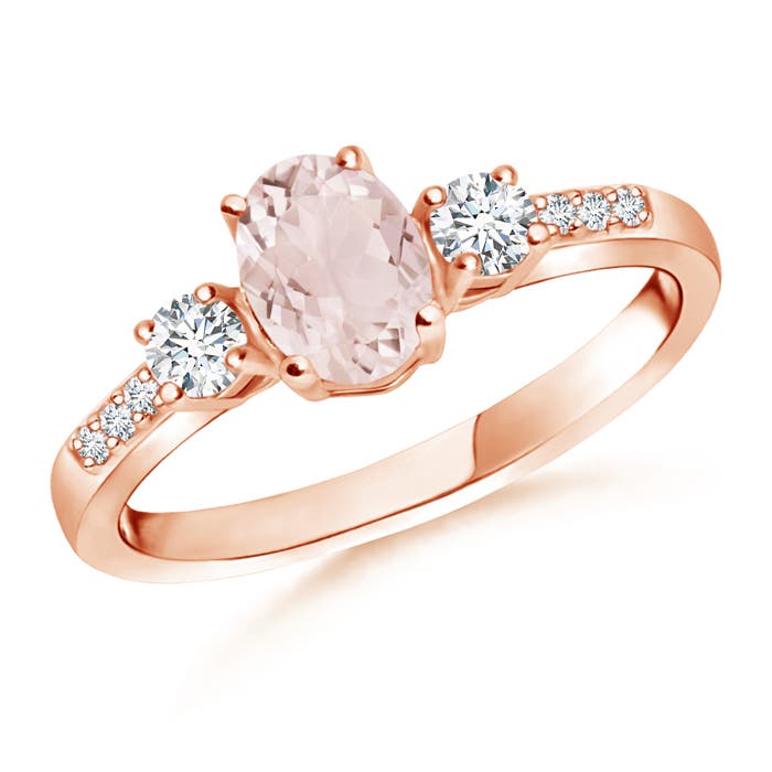 A - Morganite / 0.96 CT / 14 KT Rose Gold