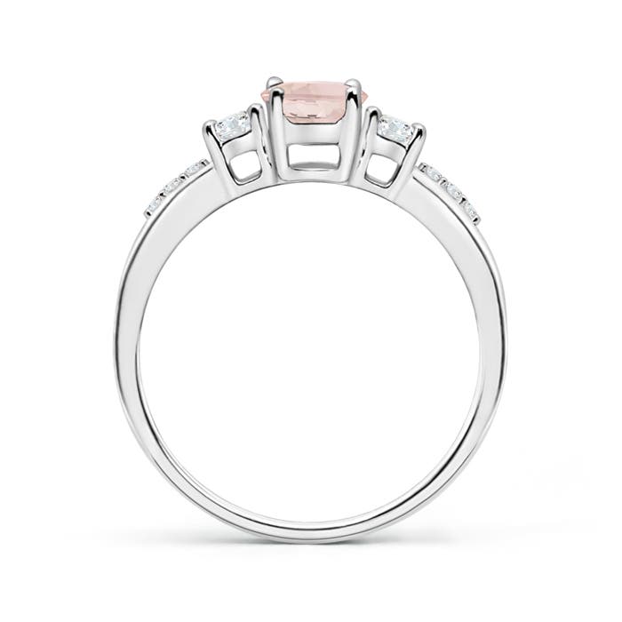 AA - Morganite / 0.96 CT / 14 KT White Gold