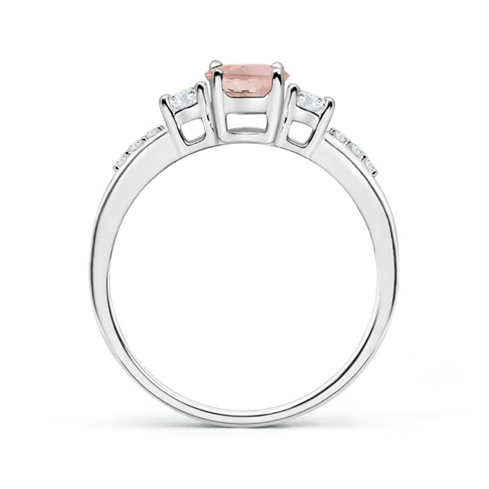 AAAA - Morganite / 0.96 CT / 14 KT White Gold