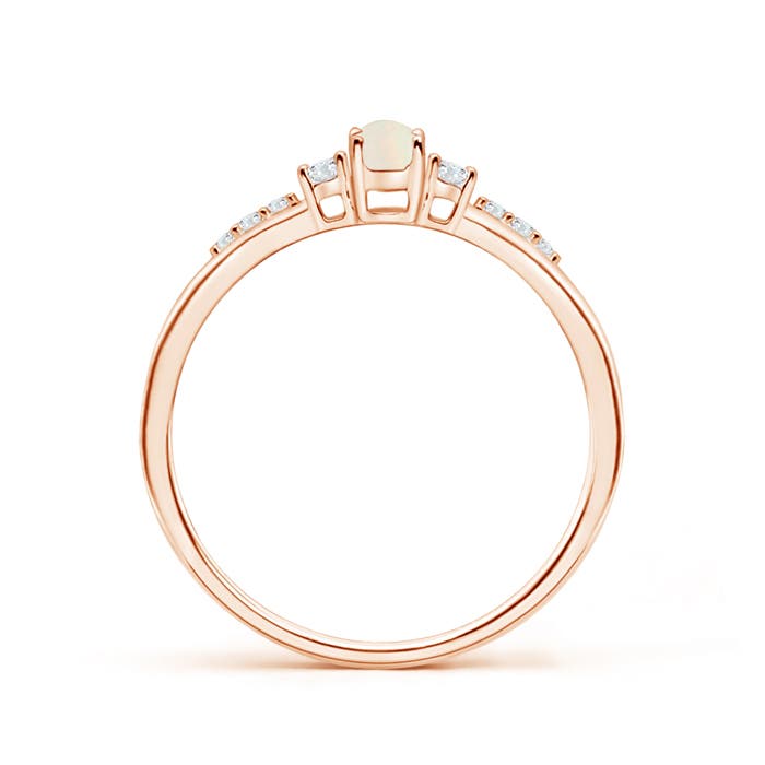 A - Opal / 0.25 CT / 14 KT Rose Gold