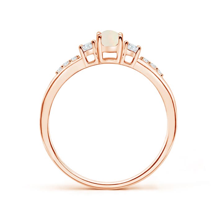 A - Opal / 0.45 CT / 14 KT Rose Gold