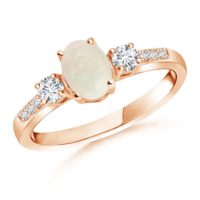 A - Opal / 0.71 CT / 14 KT Rose Gold