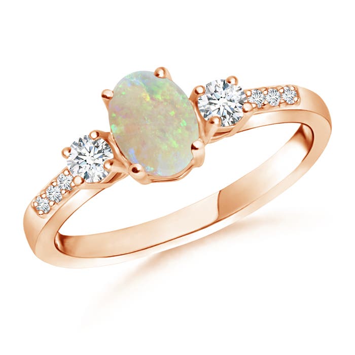 AAA - Opal / 0.71 CT / 14 KT Rose Gold