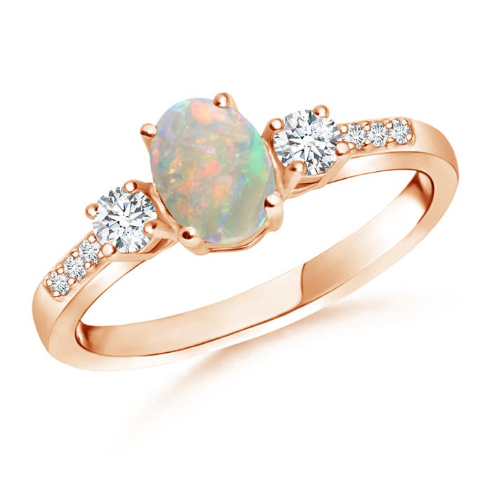 AAAA - Opal / 0.71 CT / 14 KT Rose Gold