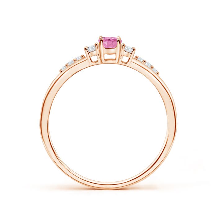 A - Pink Sapphire / 0.4 CT / 14 KT Rose Gold