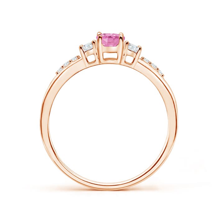 A - Pink Sapphire / 0.72 CT / 14 KT Rose Gold