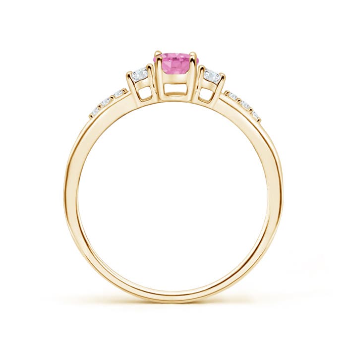 A - Pink Sapphire / 0.72 CT / 14 KT Yellow Gold