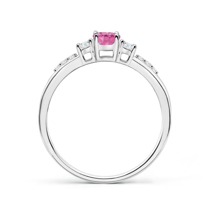 AA - Pink Sapphire / 0.72 CT / 14 KT White Gold