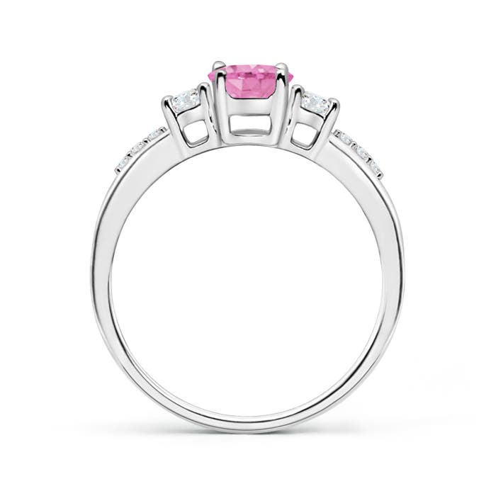 A - Pink Sapphire / 1.11 CT / 14 KT White Gold