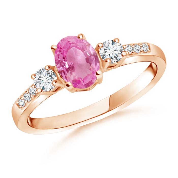 AA - Pink Sapphire / 1.11 CT / 14 KT Rose Gold