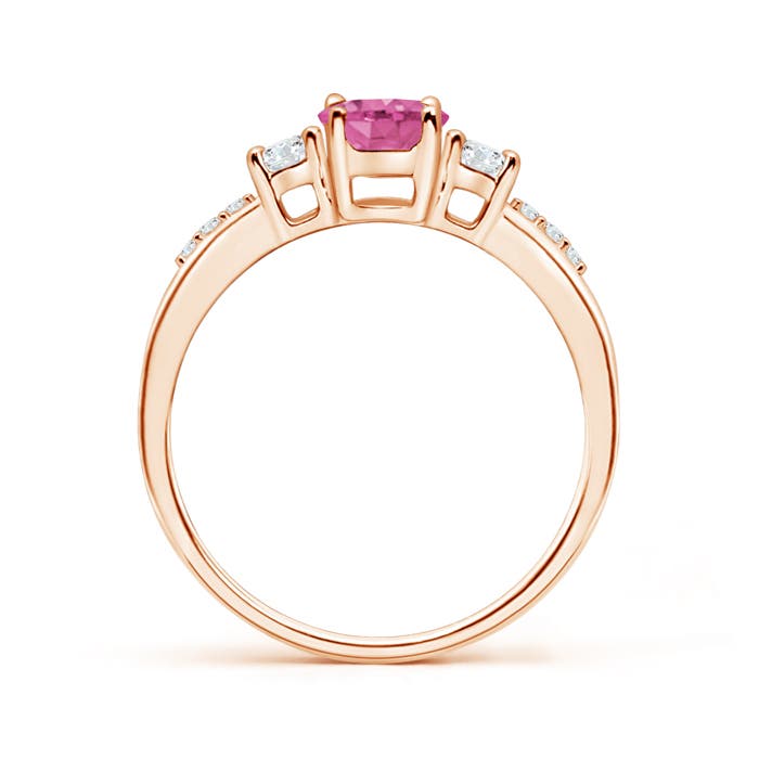 AAA - Pink Sapphire / 1.11 CT / 14 KT Rose Gold