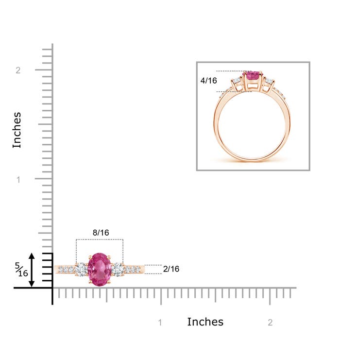 AAAA - Pink Sapphire / 1.11 CT / 14 KT Rose Gold