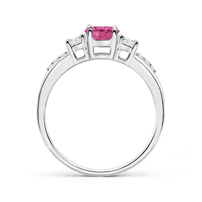 AAAA - Pink Sapphire / 1.11 CT / 14 KT White Gold