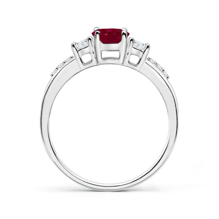 A - Ruby / 1.26 CT / 14 KT White Gold