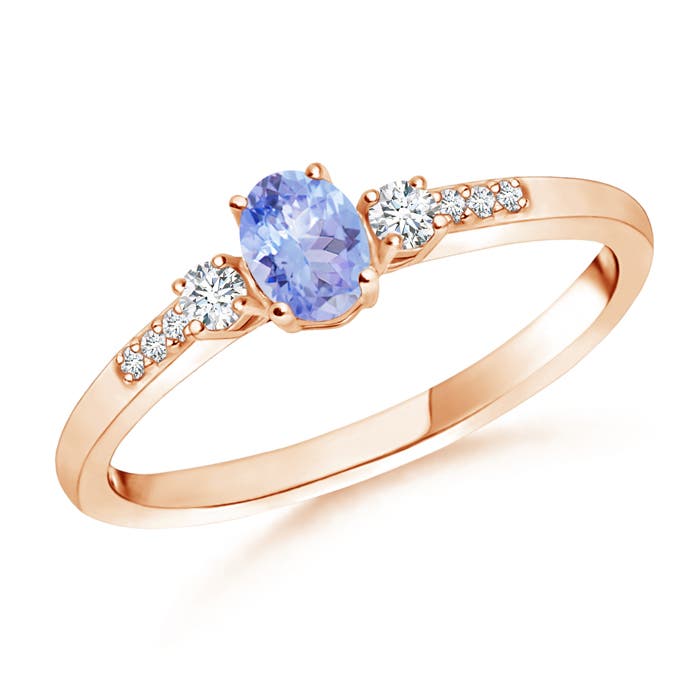 AA - Tanzanite / 0.3 CT / 14 KT Rose Gold