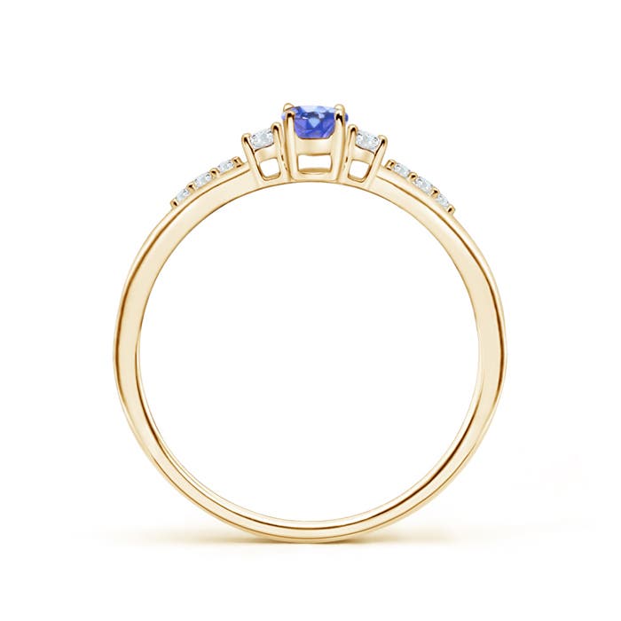 AA - Tanzanite / 0.3 CT / 14 KT Yellow Gold