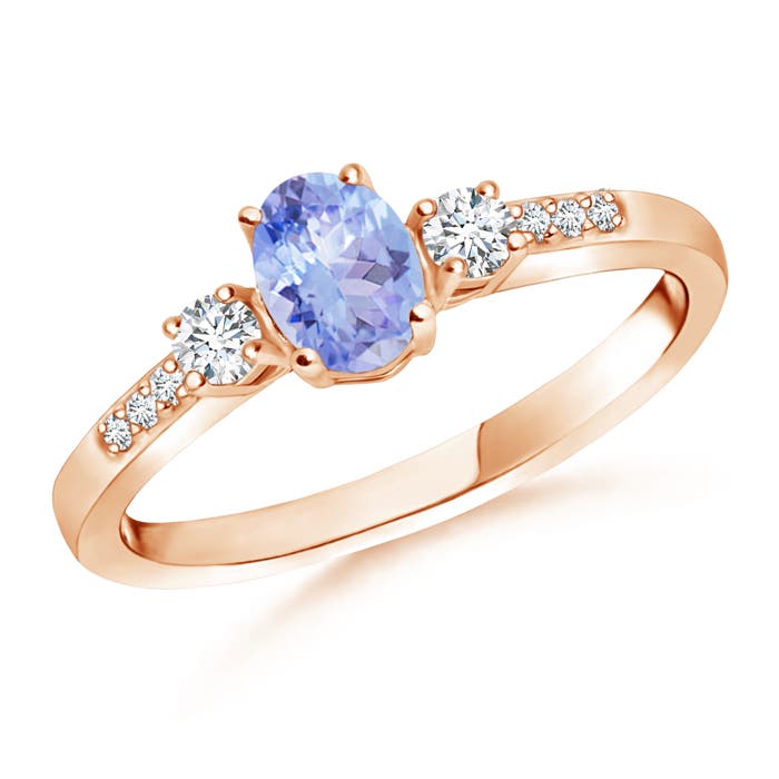 AA - Tanzanite / 0.62 CT / 14 KT Rose Gold