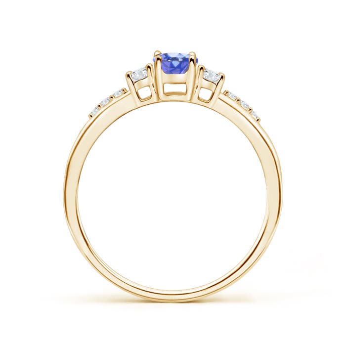 AA - Tanzanite / 0.62 CT / 14 KT Yellow Gold