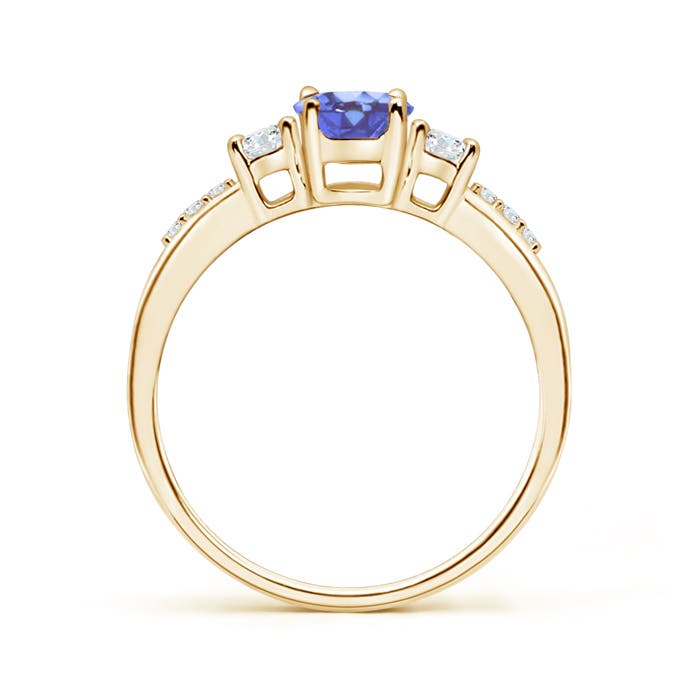 A - Tanzanite / 1.06 CT / 14 KT Yellow Gold