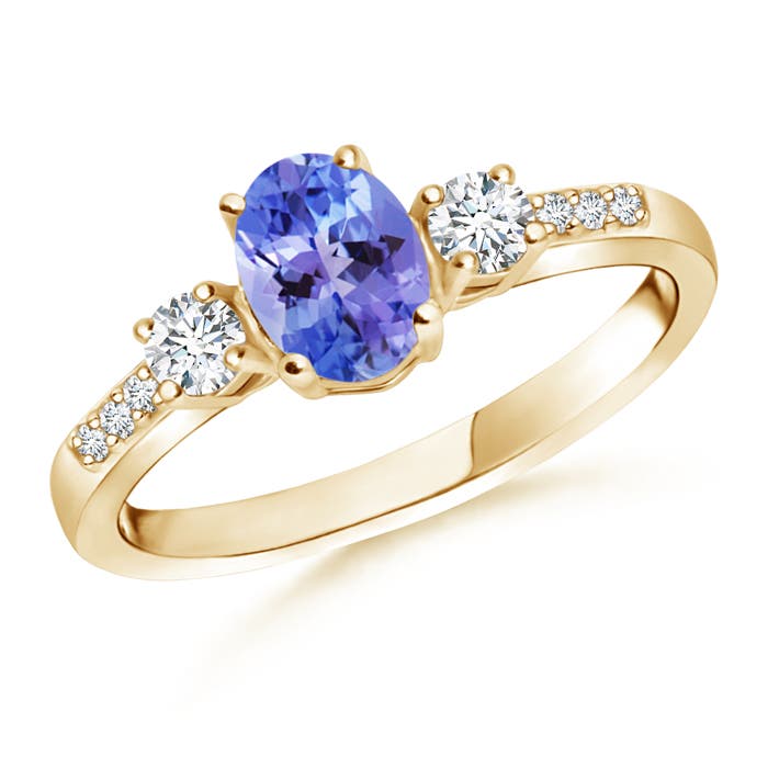 AA - Tanzanite / 1.06 CT / 14 KT Yellow Gold