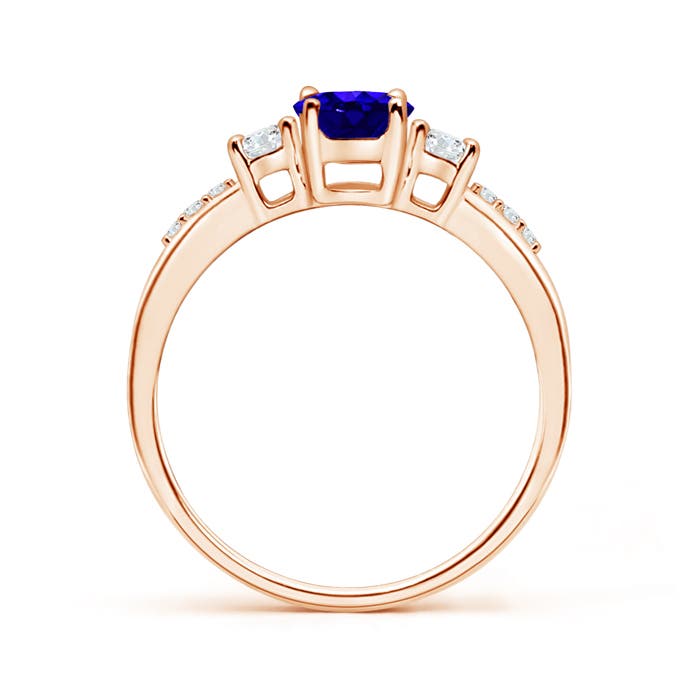 AAAA - Tanzanite / 1.06 CT / 14 KT Rose Gold