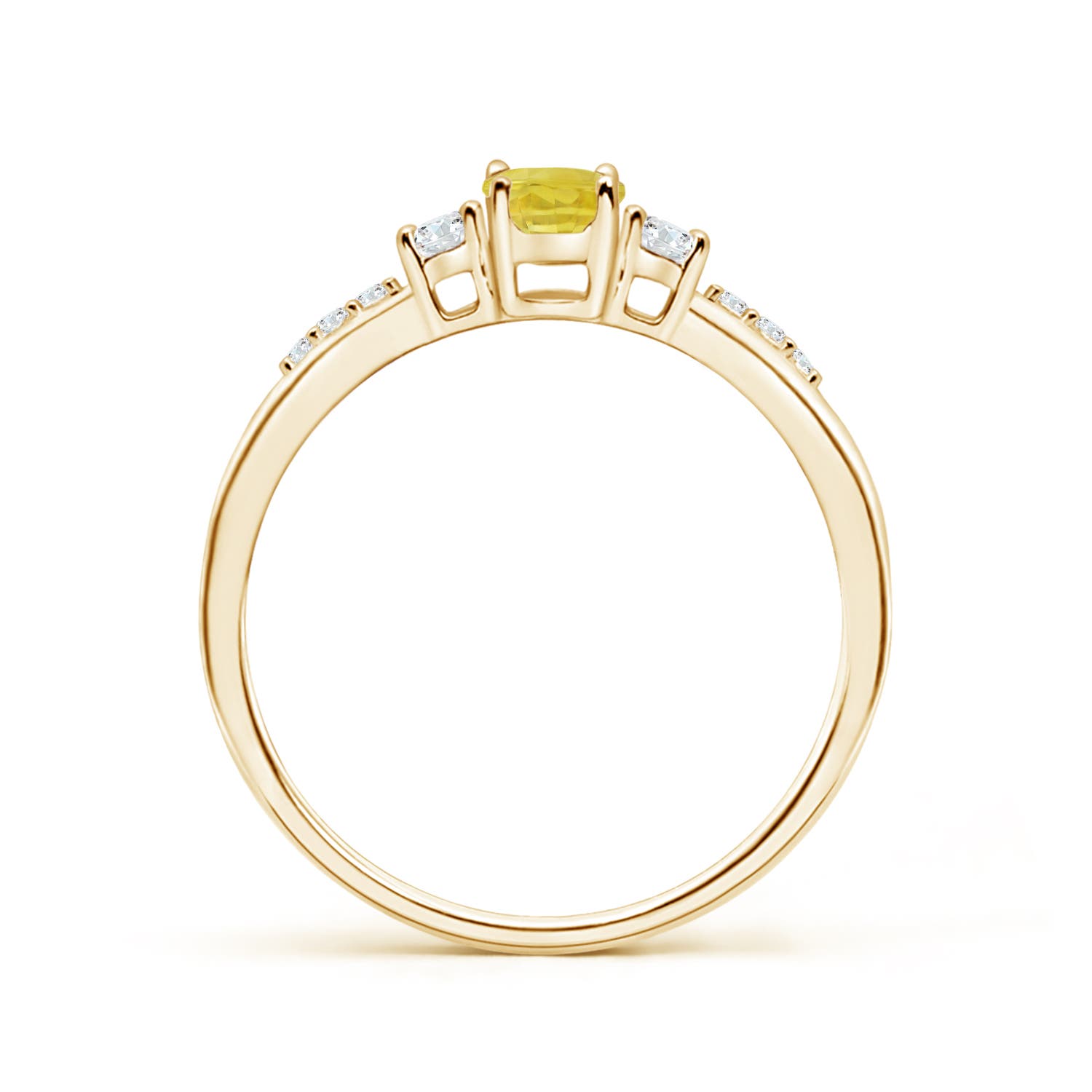 A - Yellow Sapphire / 0.83 CT / 14 KT Yellow Gold