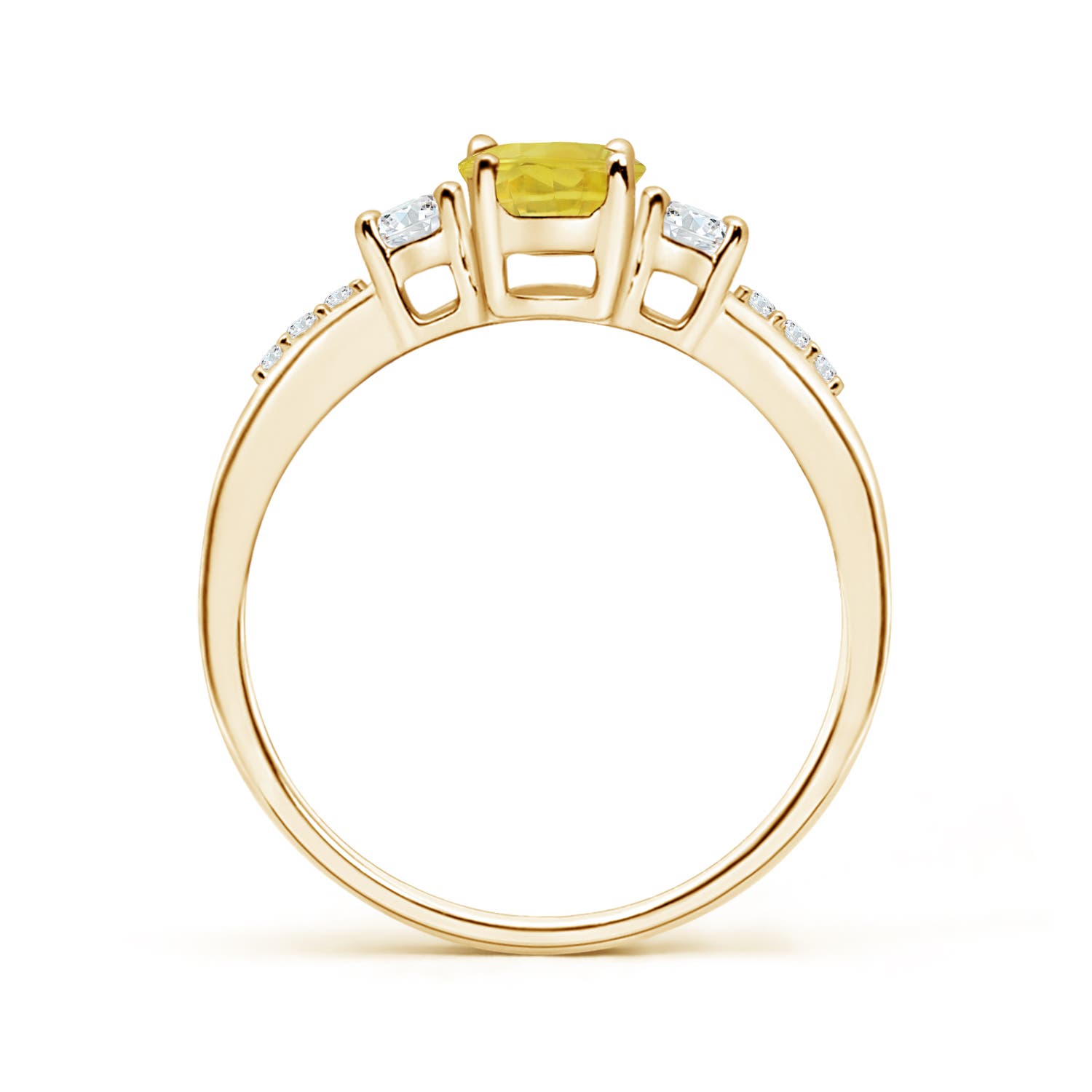 A - Yellow Sapphire / 1.26 CT / 14 KT Yellow Gold