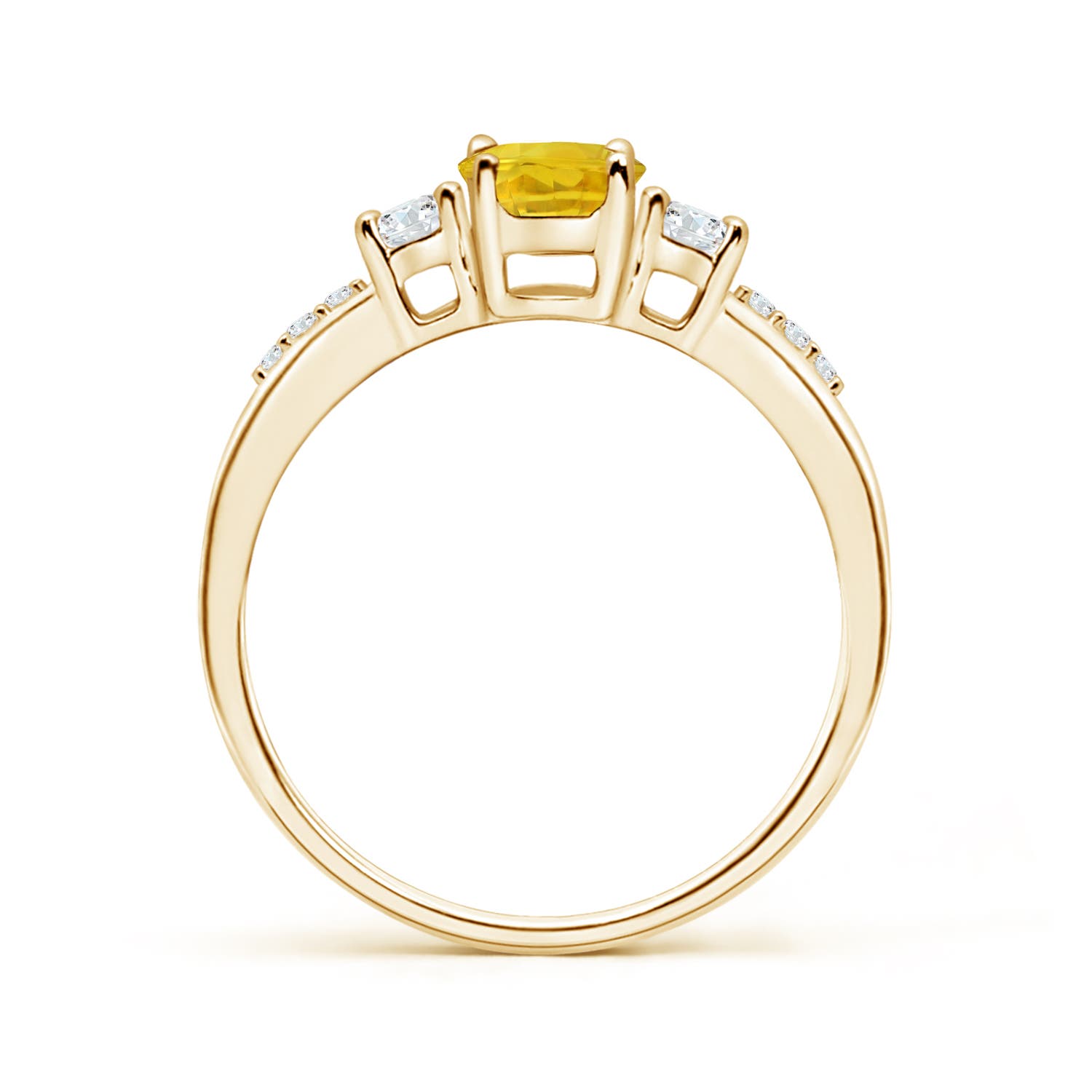 AAA - Yellow Sapphire / 1.26 CT / 14 KT Yellow Gold