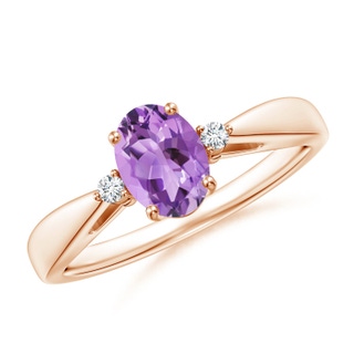 Oval A Amethyst