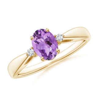 Oval A Amethyst