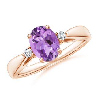Oval A Amethyst