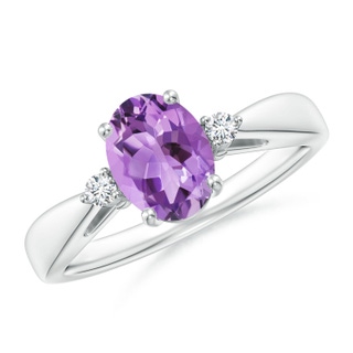 Oval A Amethyst