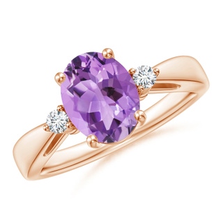 Oval A Amethyst