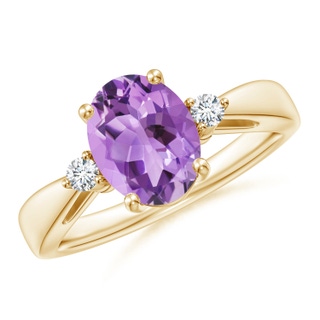 Oval A Amethyst