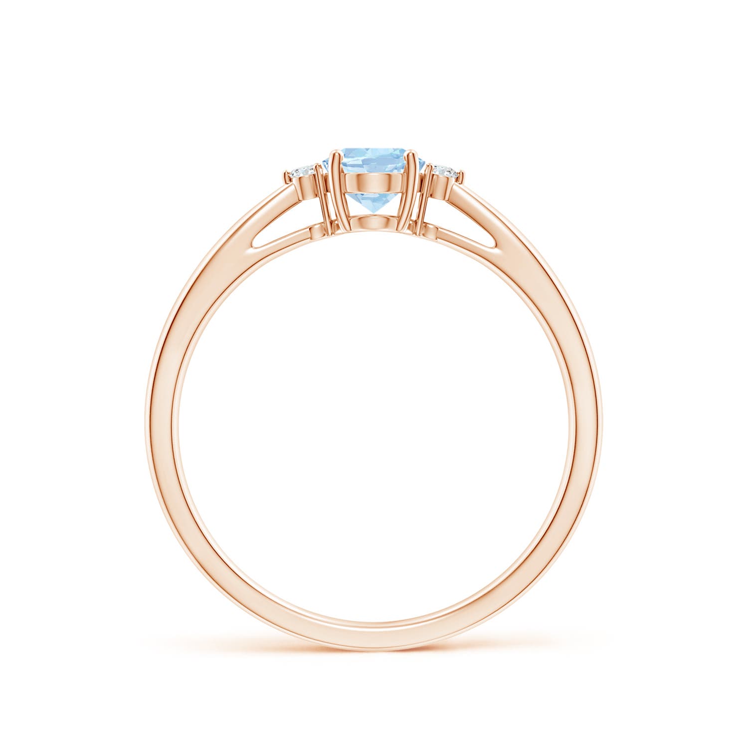 AA - Aquamarine / 0.43 CT / 14 KT Rose Gold